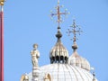 San Marco square with Campanile and San Marco`s Basilica. The main square of the old town. Venice, Veneto Italy Royalty Free Stock Photo