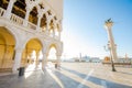 San Marco square and Doge Palace in Venice Royalty Free Stock Photo