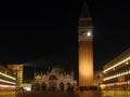 San marco square at night Royalty Free Stock Photo