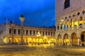 San Marco square at night. Venice, Italy Royalty Free Stock Photo