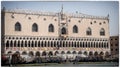 The San Marco square , the Palace of Doges, Venice, Italy from the sea Royalty Free Stock Photo