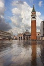 San Marco square after rain, Venice