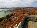 San Marco square, Venice panoramic town view. Italy. Royalty Free Stock Photo