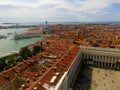 San Marco square, Venice panoramic town view. Italy.