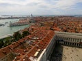 San Marco square, Venice panoramic town view. Italy. Royalty Free Stock Photo