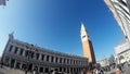 san marco square in venice on a sunny novermber day