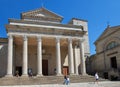 San Marino Cathedral, Church in San Marino beautiful city view, european dwarf city state