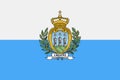 San Marino Flag Vector Flat Icon