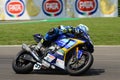 San Marino Italy - May 11, 2018: Ondrej Jezek CZE Yamaha YZF R1 Guandalini Racing Team, in action during the Superbike Qualifying Royalty Free Stock Photo