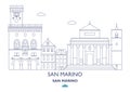 San Marino City Skyline