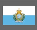 San Marino Flag National Europe Emblem Symbol Icon Vector