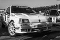 RENAULT CLIO WILLIAMS 1991 old racing car rally THE LEGEND 2017 the famous SAN MERINO historical race Royalty Free Stock Photo