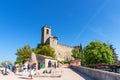 San M arino, Republic of San Marino - April 27, 2018: Fortress of Guaita on Monte Titano Mount Titan .