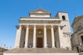 View of the Basilica of San Marino. Catholic Church of the Republic of San Marino Royalty Free Stock Photo