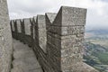 San Marino rural landscape, fortress view from above