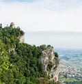 San Marino second tower: the Cesta or Fratta Royalty Free Stock Photo