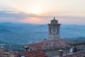 San Marino. View from Titano mountain at neighborhood