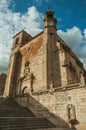 San Martin Church and bellow towers at the Plaza Mayor of Trujillo