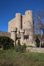 Vertical view of the Coracera medieval castle built in 1434