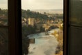 Bridge of medieval city of Toledo over the Tagus river