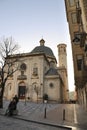 San Mauro and San Francisco church facade in Alcoy