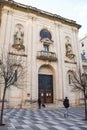 San Mauro and San Francisco church facade in Alcoy