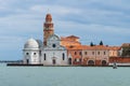 San Michele church on a venetian island. Cemetery in Venice, Italy. Church of San Michele in Isola Royalty Free Stock Photo