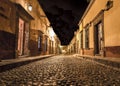 Colonial cobbled street in the city of San Miguel de Allende, its architecture and style is very special which makes national and