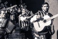 SAN MIGUEL DE ALLENDE, GUANAJUATO / MEXICO - 06 15 2017: Musicians at a traditional mexican Callejoneada