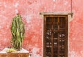 Traditional house facades in San Miguel de Allende Guanajuato Me Royalty Free Stock Photo