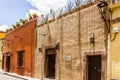 Traditional house facades in San Miguel de Allende Guanajuato Me Royalty Free Stock Photo