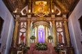 San Miguel de Allende, Mexico-3 December, 2018: Landmark Parroquia De San Miguel Arcangel cathedral in historic city center