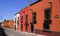 San miguel de allende street in guanajuato, mexico. Royalty Free Stock Photo
