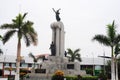 San Miguel de Piura, Piura Peru - View of the monument to the hero Miguel Grau in the center of the city