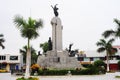 San Miguel de Piura, Piura Peru View of the monument to the hero Miguel Grau in the center of the city