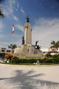 Piura Peru: view of the monument to the hero Miguel Grau in the city center
