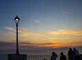 San Nicola Arcella, Italy, June 24, 2023: Tourists at Sunset, San Nicola Arcella, Calabria, Italy. Fantastic Feed on the Sea in