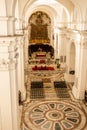 High angle view of San Nicolo l`Arena church, Catania, Sicily, Italy