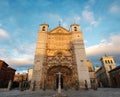 San Pablo Church in Valladolid at dusk