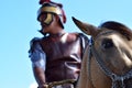 Interpretation of horse riding Roman soldier, community celebrates Good Friday with the Catholic traditional procession