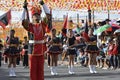 Band leader conducts his musical team during the annual brass band exhibition