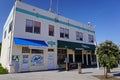 Historic FishermenÃ¢â¬â¢s Co-op building in San Pedro, California in the Port of Los Angeles. Royalty Free Stock Photo