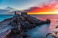 San Pietro Church in Porto Venere, Liguria, Italy Royalty Free Stock Photo