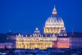 San Pietro by night, as seen from Pincio