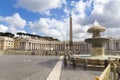 Tourists visiting San Pietro square