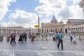 Tourists visiting San Pietro square