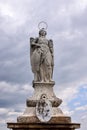 San Rafael Archangel statue in the Roman bridge
