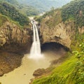 San Rafael Waterfall In Ecuador Royalty Free Stock Photo