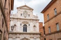 San Raimondo al Refugio is a Baroque style, Roman Catholic church located in the Terzo of Camollia of Siena, Tuscany, Italy Royalty Free Stock Photo