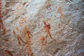 San rock art in Cederberg Mountains South Africa Royalty Free Stock Photo